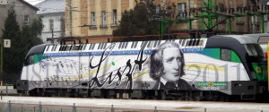 GYSEV Zrt Liszt Ferenc festésű Siemens mozdonya