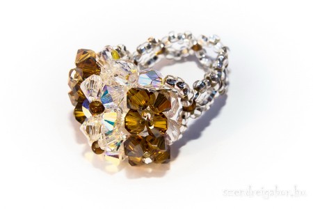 Swarovski kristály gyűrű eladó - Ékszerfotó: Szendrei Gábor
