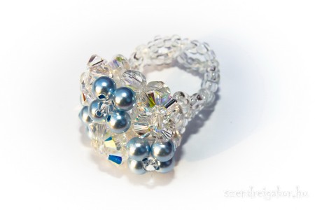 Swarovski kristály gyűrű eladó - Ékszerfotó: Szendrei Gábor