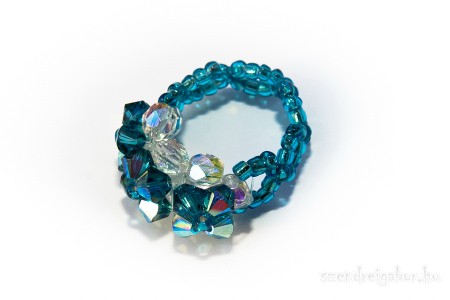 Swarovski kristály gyűrű eladó - Ékszerfotó: Szendrei Gábor