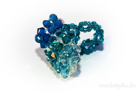 Swarovski kristály gyűrű eladó - Ékszerfotó: Szendrei Gábor