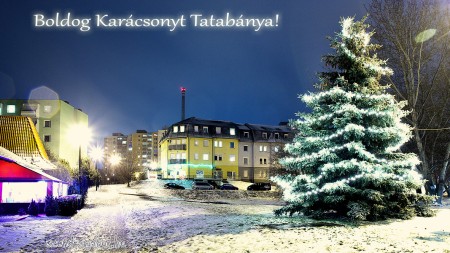 Karácsonyi képeslap Tatabányáról - fotó: Szendrei Gábor