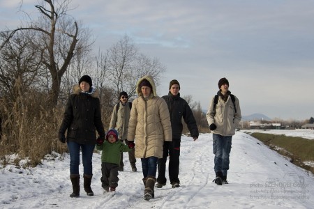 Téli odúellenőrzés Szilas-patak - fotó: Szendrei Gábor