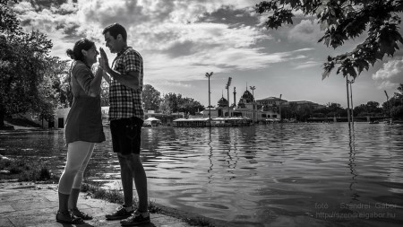 Timi és Robi jegyespár fotózása Budapesten - fotó: Szendrei Gábor