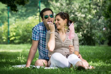 Timi és Robi jegyespár fotózása Budapesten - fotó: Szendrei Gábor