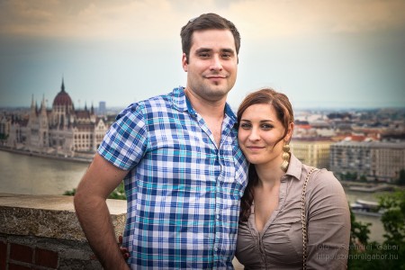Timi és Robi jegyespár fotózása Budapesten - fotó: Szendrei Gábor