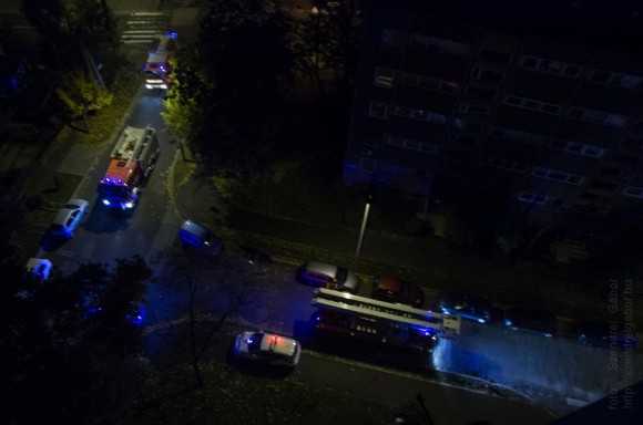 2015.10.29. Tűz a Mézeskalács téren hajnalban - fotó: Szendrei Gábor