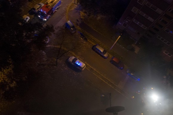 2015.10.29. Tűz a Mézeskalács téren hajnalban - fotó: Szendrei Gábor