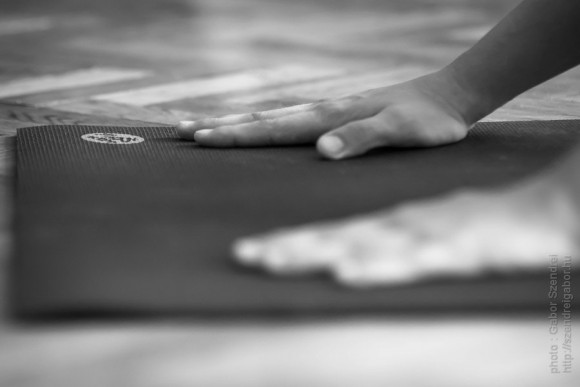 Adho mukha svanasana - photo by Gabor Szendrei