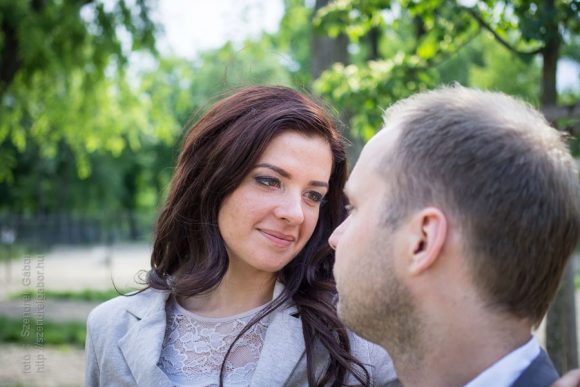 Veronika és Ádám jegyespár fotózása Budapesten - fotó: Szendrei Gábor